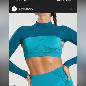 Gymshark Teal Seamless shrug